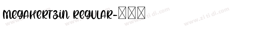 MegahertzIn Regular字体转换